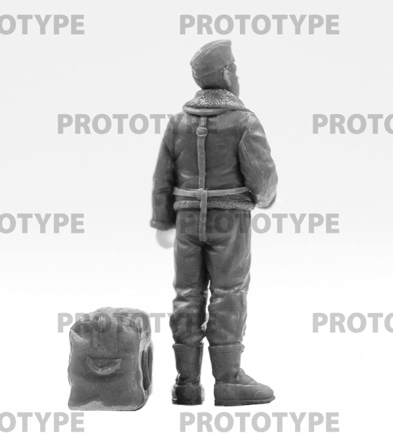 ICM ICM48088 1:48-USAAF Bomber Pilots & G/Personale(1944-45), Non verniciato