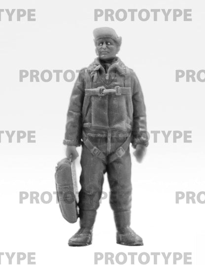 ICM ICM48088 1:48-USAAF Bomber Pilots & G/Personale(1944-45), Non verniciato