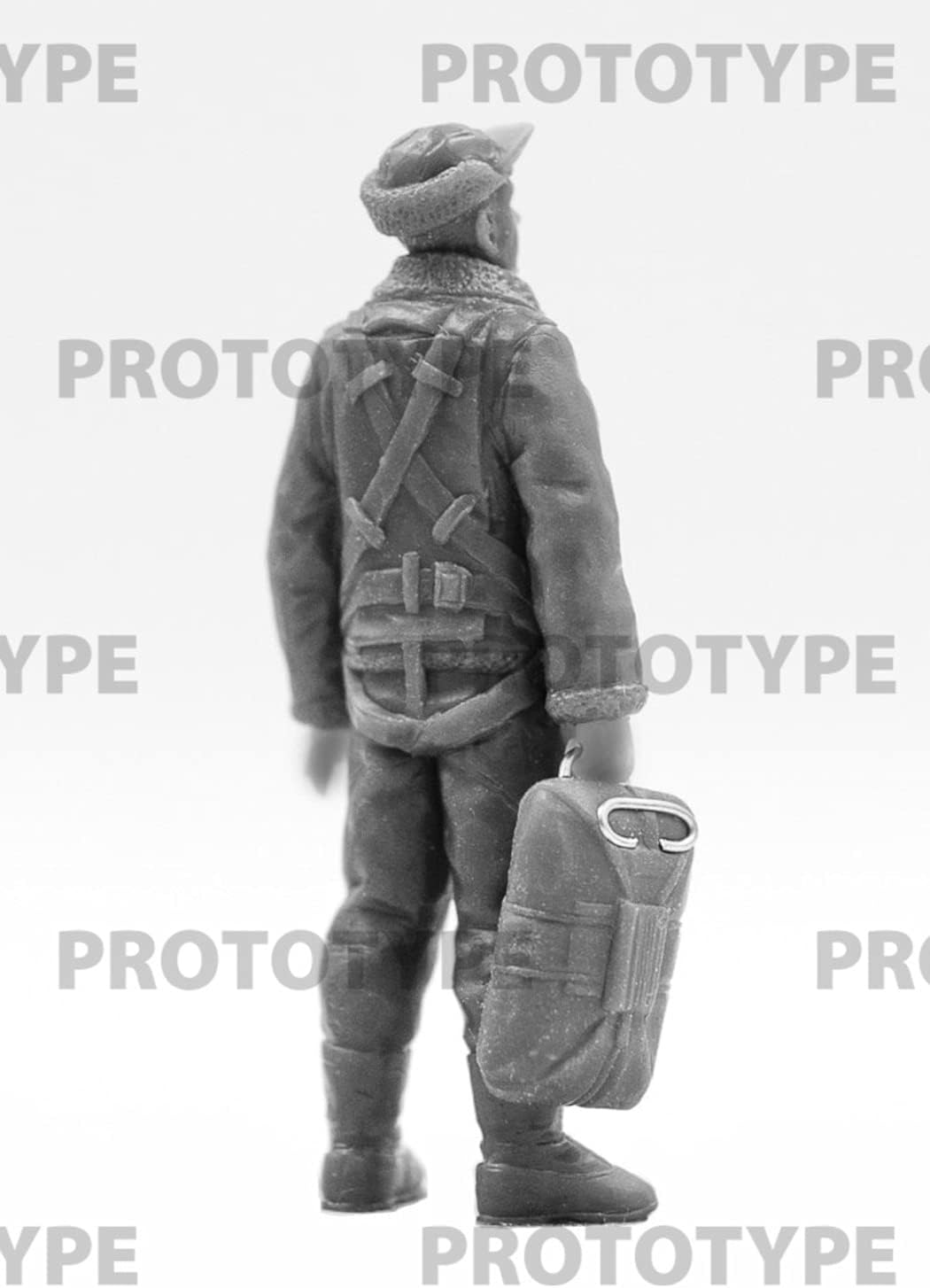 ICM ICM48088 1:48-USAAF Bomber Pilots & G/Personale(1944-45), Non verniciato