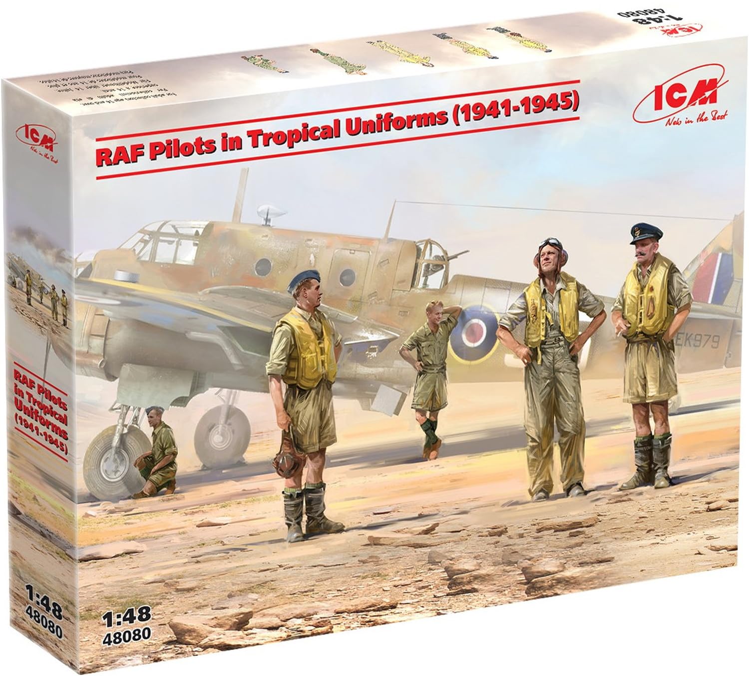 Fitalldoit-Caps ICM 1:48 - Piloti della RAF in uniforme tropicale (1941-45)