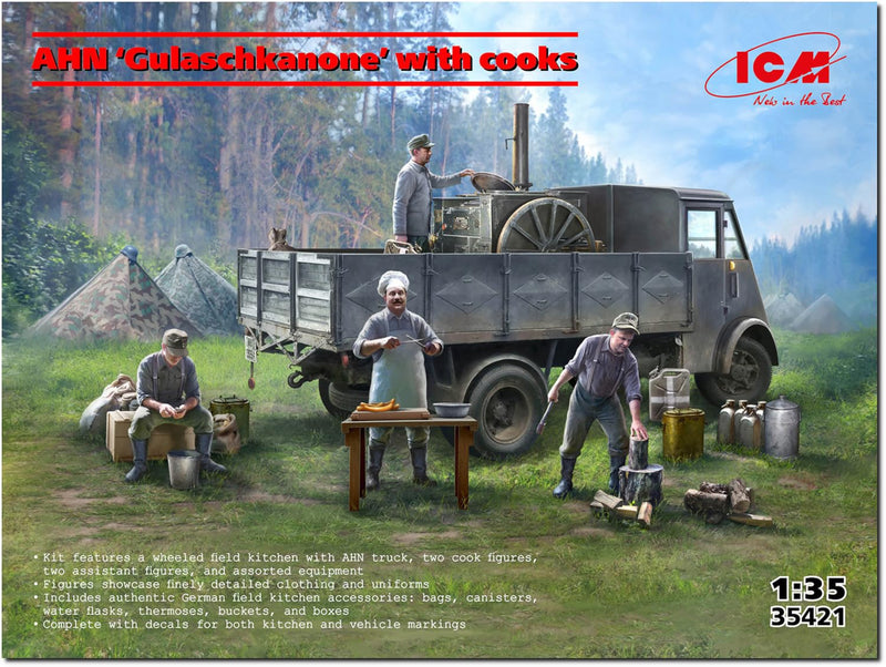 ICM - Maquette Camion Ahn "gulaschkanone" With Cooks |icm|35421| 1:35 Maquette Char Promo
