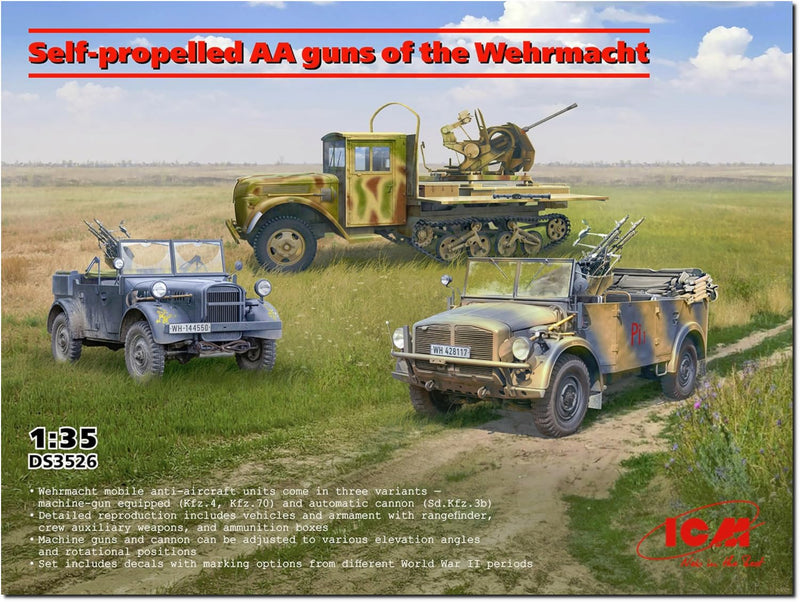 ICM - Self-propelled Model Aa Guns Of The Wehrmacht |icm|ds3526| 1:35 Model Tank Promo