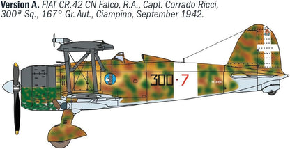 Italeri 1485 FIAT CR.42 CN "Falco" Night Fighter, 1:72 Scale, Plastic Model Kit/Model Assembly