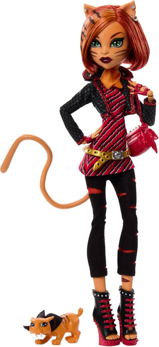 Monster High Boo-riginal Creeproduction Doll, Toralei Collectible Reproduction with Doll Stand, Diary, and Pet Saber-Tooth Tiger Sweet Fangs, HYV91