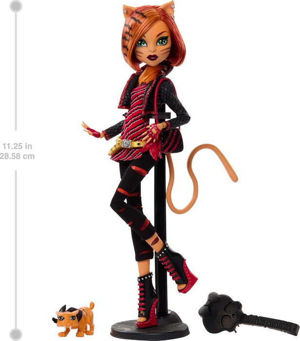 Monster High Boo-riginal Creeproduction Doll, Toralei Collectible Reproduction with Doll Stand, Diary, and Pet Saber-Tooth Tiger Sweet Fangs, HYV91