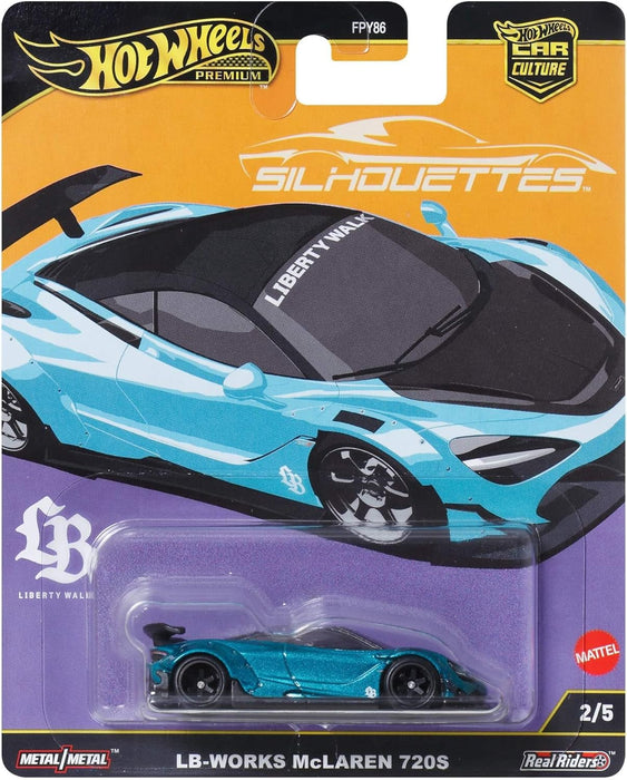 Hot Wheels Premium LB-Works McLaren, Car Culture Circuit Legends Vehicles for Kids 3 Years Old & Up, Premium Collection of Car Culture 1:64 Scale Vehicles, JBK47