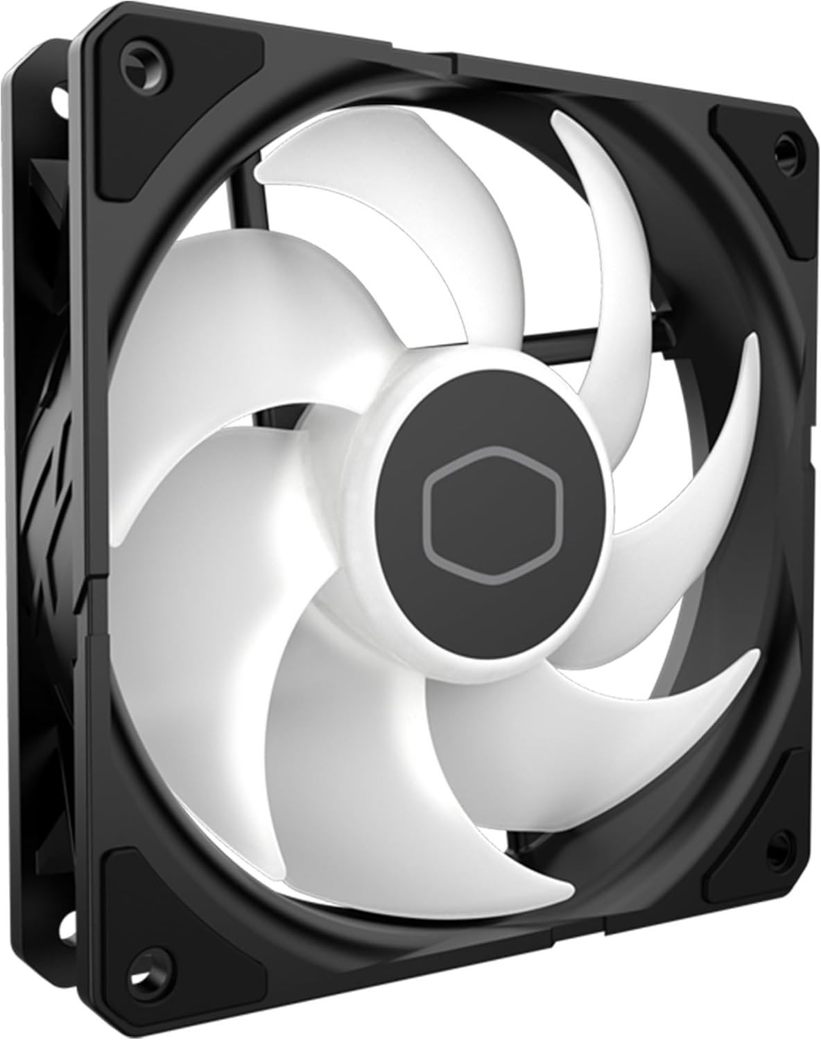 Cooler Master SickleFlow Edge 120 ARGB - 120mm Fan (690~2500 RPM, PWM), High Airflow (70.7 CFM) & Static Pressure (3.61mmH2O), ARGB Gen 2, 32.8 dBA max. - Black