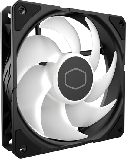 Cooler Master SickleFlow Edge 120 ARGB - 120mm Fan (690~2500 RPM, PWM), High Airflow (70.7 CFM) & Static Pressure (3.61mmH2O), ARGB Gen 2, 32.8 dBA max. - Black
