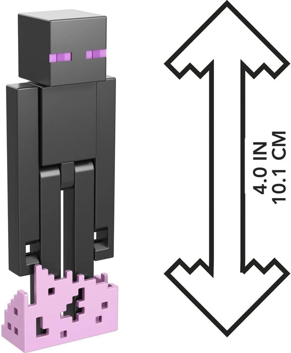 Mattel Minecraft Action Figure & Accessories 2-Pack with Enderman in 3.25-inch Scale, Collectible Toy Set