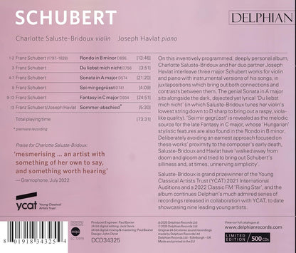 Charlotte Saluste-Bridoux/Joseph Havlat: Schubert
