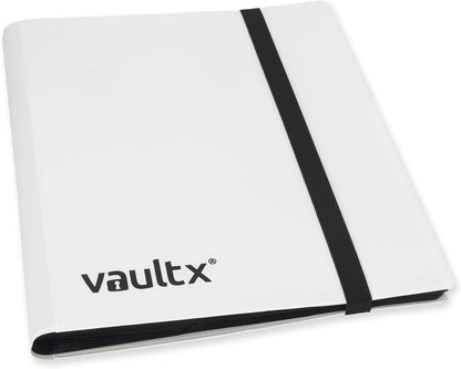 Vault X 9 Pocket Trading Card Strap Binder, 360 cards, Standard, 20 Side-Loading Pages, Folder for Collectible Card Games, Sports, TCG (White