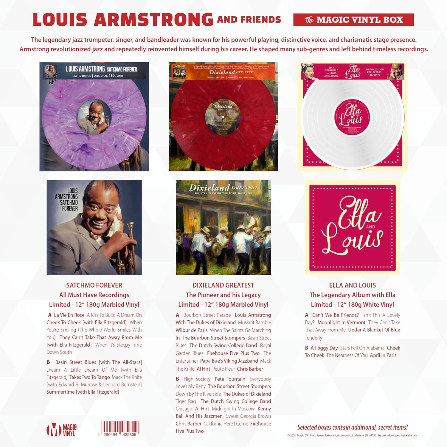 Louis Armstrong and Friends - Magic-V-Box schallplatten - einzigartig und limitiert - Top Geschenk!
