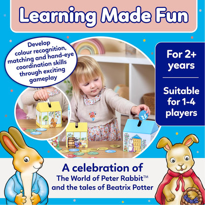 ORCHARD TOYS Peter Rabbit™ Posting Game Official Beatrix Potter Game, Matching and Colour game for children age 2+ Birthday Gift