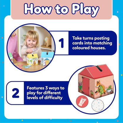 ORCHARD TOYS Peter Rabbit™ Posting Game Official Beatrix Potter Game, Matching and Colour game for children age 2+ Birthday Gift