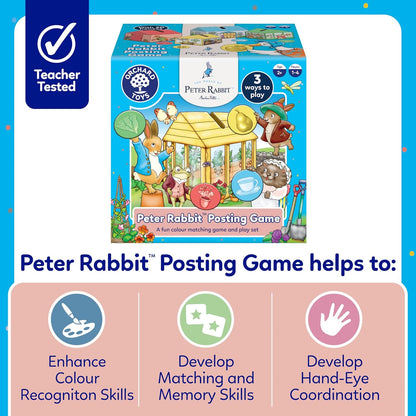 ORCHARD TOYS Peter Rabbit™ Posting Game Official Beatrix Potter Game, Matching and Colour game for children age 2+ Birthday Gift