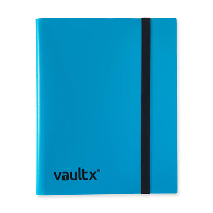 Vault X 9 Pocket Trading Card Strap Binder, 360 cards, Standard, 20 Side-Loading Pages, Folder for Collectible Card Games, Sports, TCG (Blue