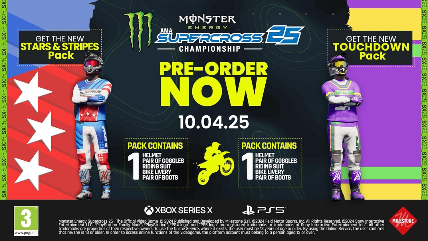 Monster Energy Supercross 25 – The Official Videogame (Playstation 5