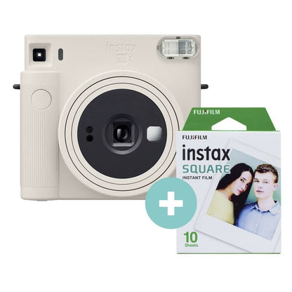 Fuji - Instax Instant Camera Sq1 + 10 Shots - White