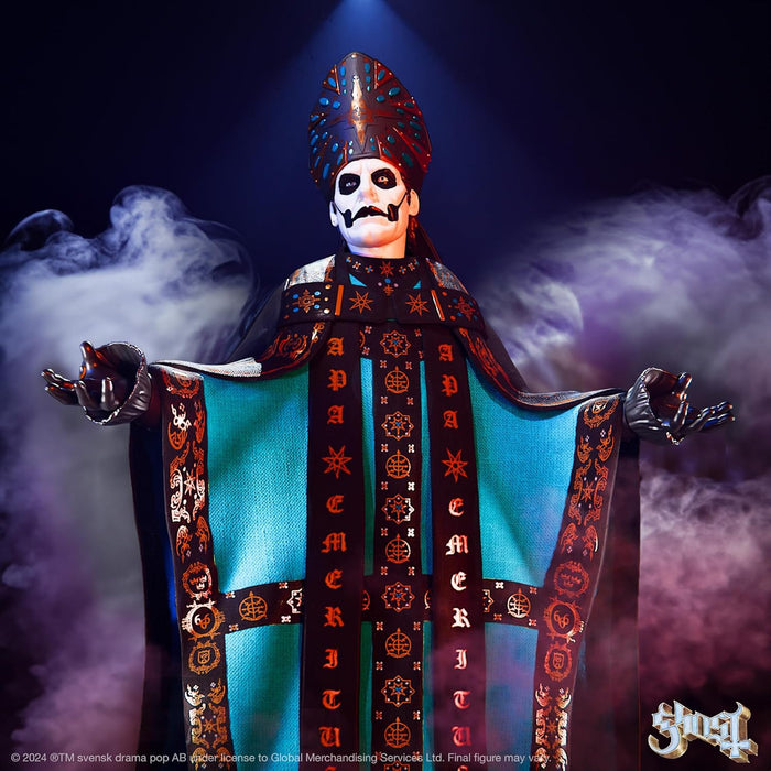 Super7 ULTIMATES! Ghost Papa Emeritus IV - 7" Ghost Action Figure with Accessories Heavy Metal Collectibles and Retro Toys