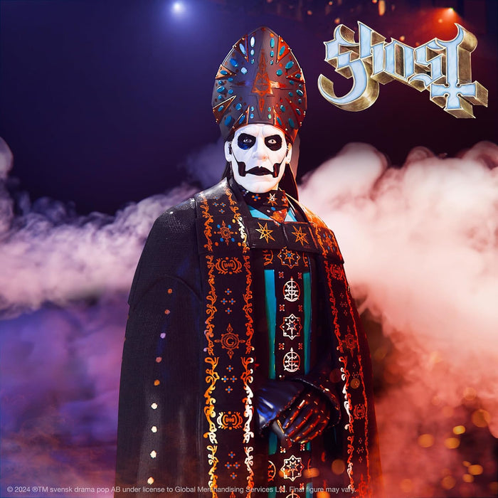 Super7 ULTIMATES! Ghost Papa Emeritus IV - 7" Ghost Action Figure with Accessories Heavy Metal Collectibles and Retro Toys