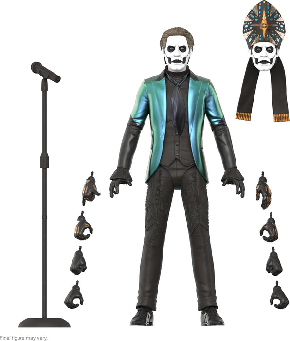 Super7 ULTIMATES! Ghost Papa Emeritus IV - 7" Ghost Action Figure with Accessories Heavy Metal Collectibles and Retro Toys