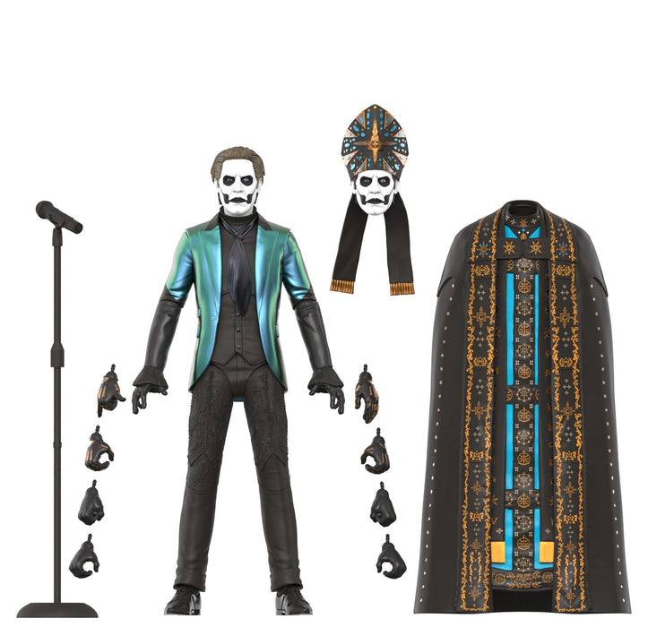 Super7 ULTIMATES! Ghost Papa Emeritus IV - 7" Ghost Action Figure with Accessories Heavy Metal Collectibles and Retro Toys