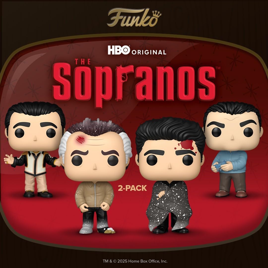 Funko Pop! TV: Sopranos –Paulie & Christopher 2PK - The Sopranos - Figura in Vinile da Collezione - Idea Regalo - Merchandising Ufficiale - Giocattoli per Bambini e Adulti - TV Fans