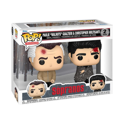 Funko Pop! TV: Sopranos –Paulie & Christopher 2PK - The Sopranos - Figura in Vinile da Collezione - Idea Regalo - Merchandising Ufficiale - Giocattoli per Bambini e Adulti - TV Fans