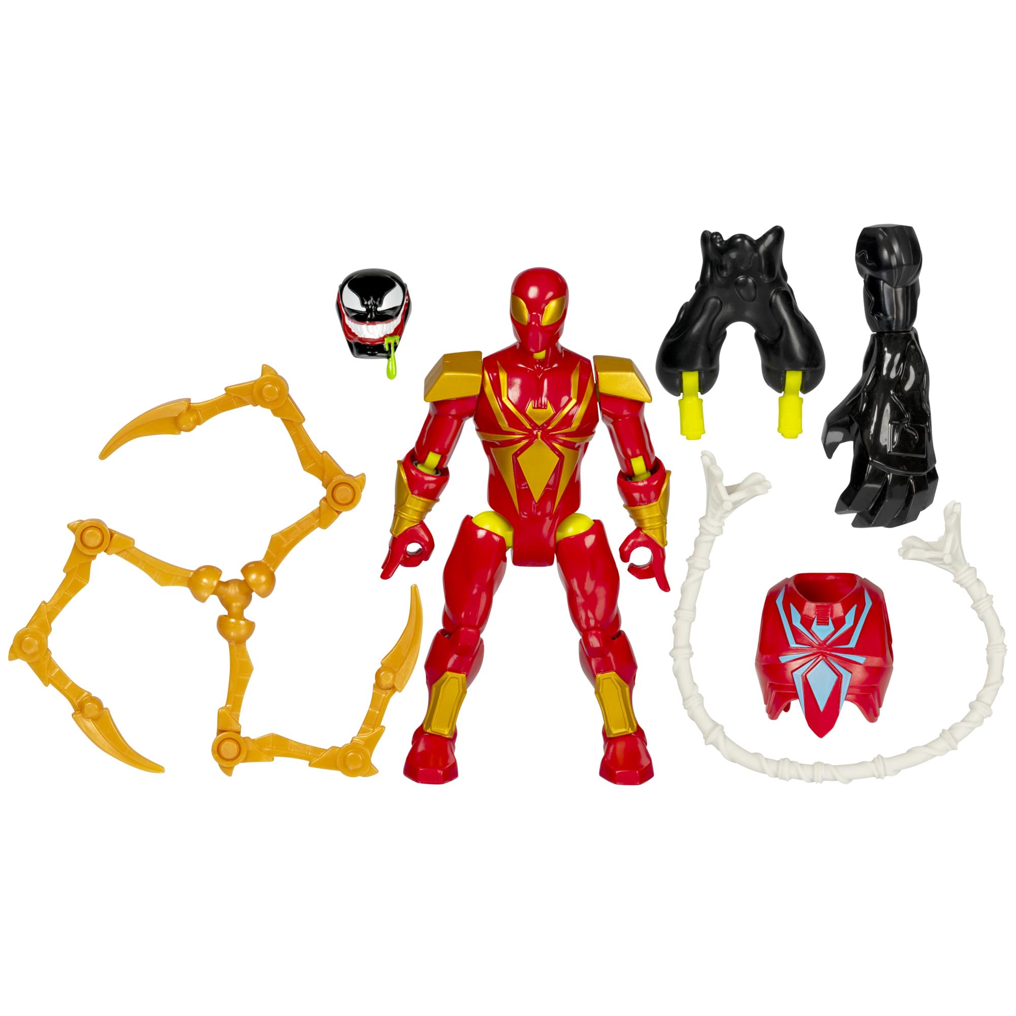 Spider-Man MixMashers Marvel Iron Spider Custom Mix-and-Match Deluxe Action Figure & Accessories, 5-Inch-Scale (12 cm) Super Hero Toys, Ages 4+