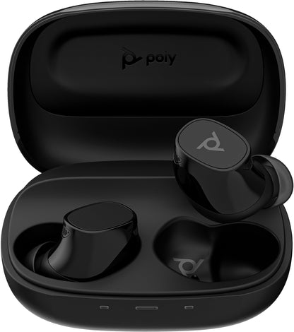 Poly Voyager Free 20 True Wireless Ear Buds + Basic Charge Case (Grey) - Adaptive ANC - Noise Cancelling Mics - AI Noise Reduction - Multipoint Connectivity - 8-Hr Battery Life - All-Day Comfort