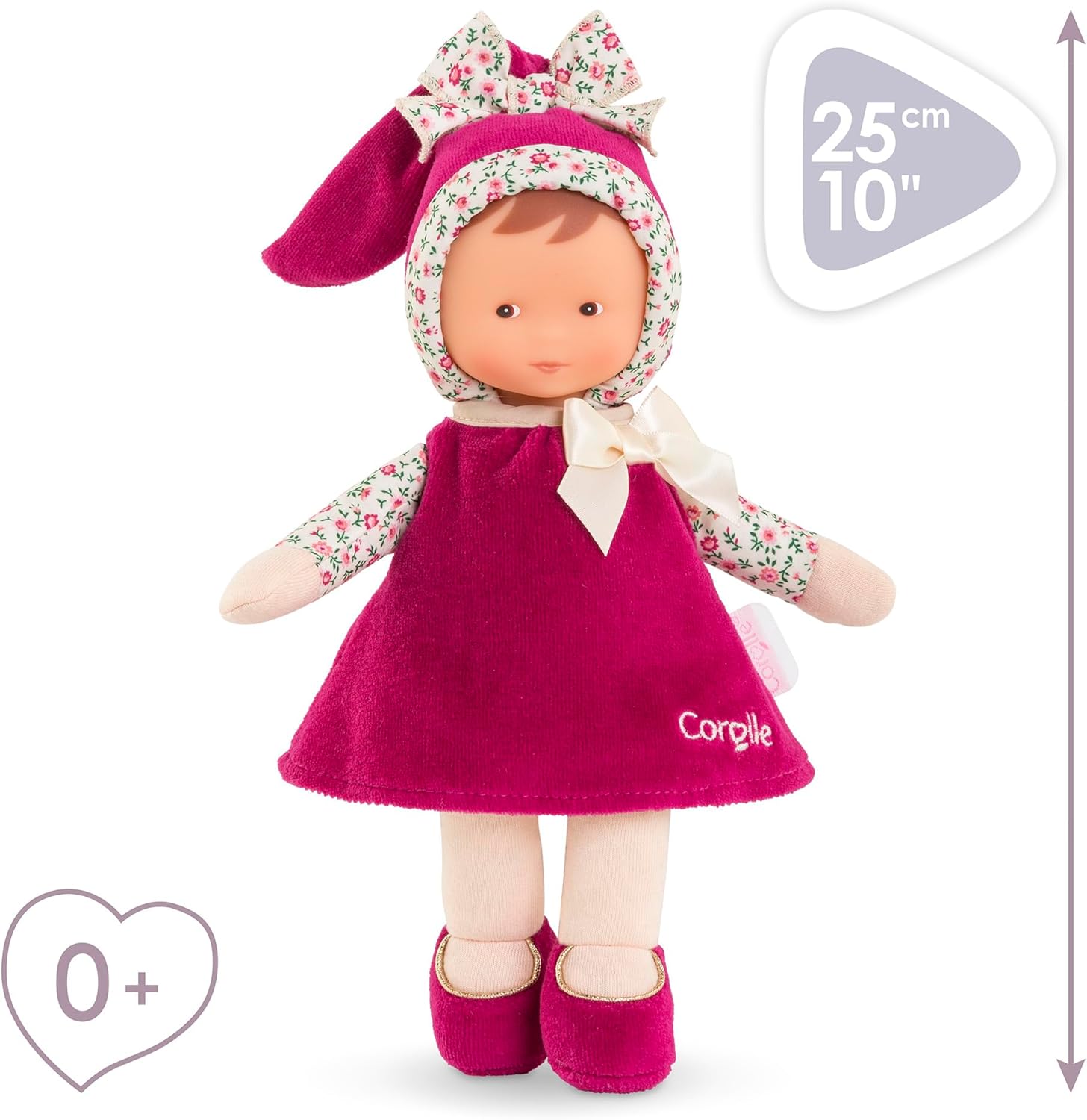 Corolle - Mijn knuffeldier, Miss Rose Grenadine, 25 cm, vanaf de geboorte, 9000010190