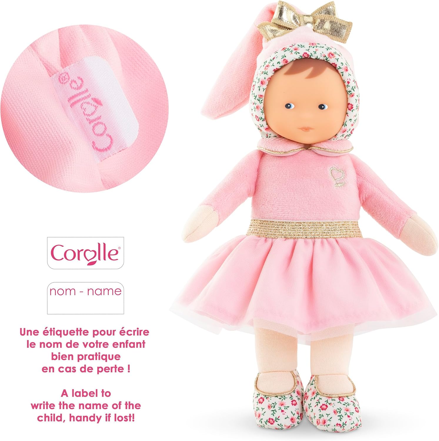 Corolle - Mon Doudou, Miss ballerina roze granadine, 25 cm, vanaf de geboorte, 9000010200