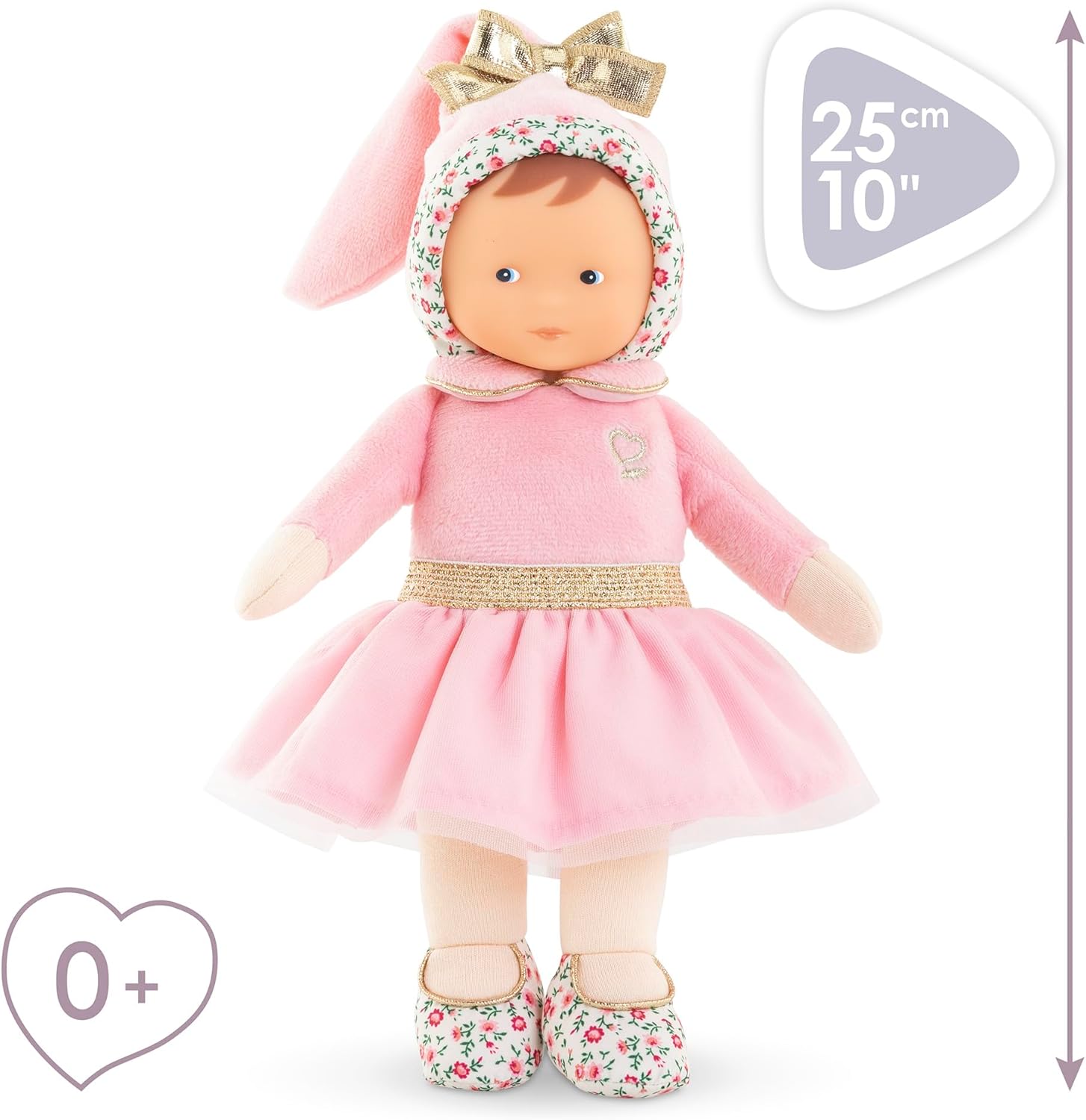 Corolle - Mon Doudou, Miss ballerina roze granadine, 25 cm, vanaf de geboorte, 9000010200