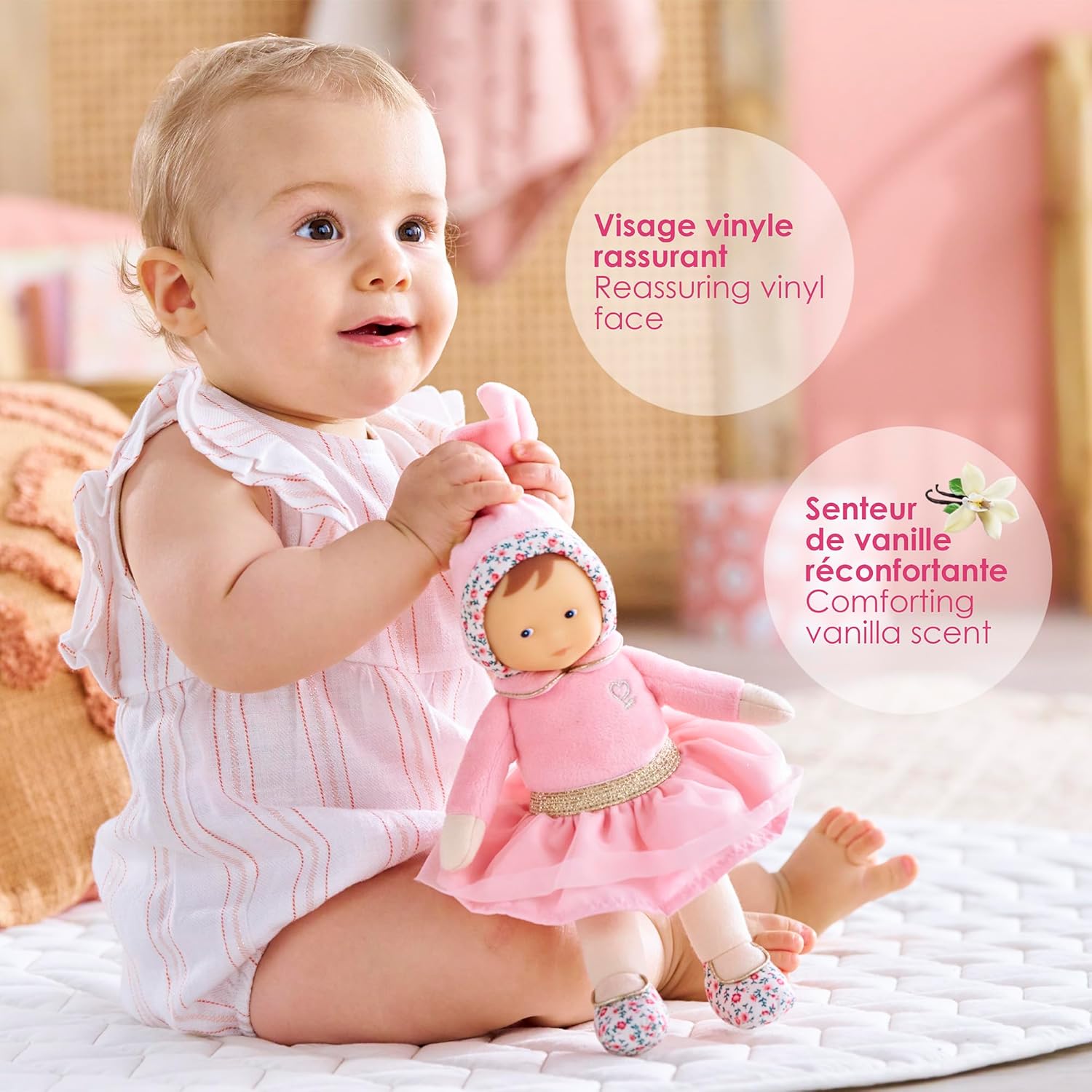 Corolle - Mon Doudou, Miss ballerina roze granadine, 25 cm, vanaf de geboorte, 9000010200