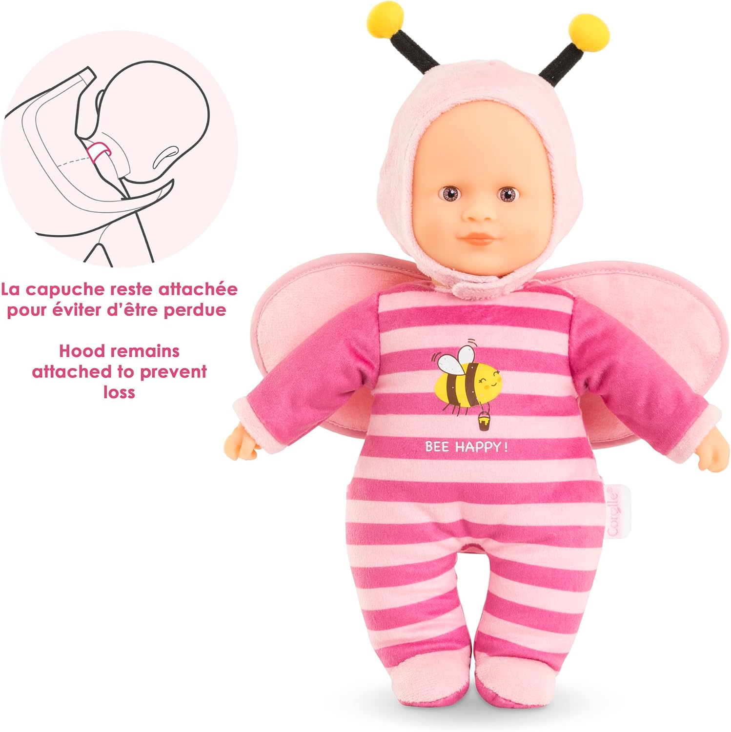 Corolle - Mijn knuffeldier, Pti'Coeur Bee, 30 cm, vanaf 9 maanden, 9000100800
