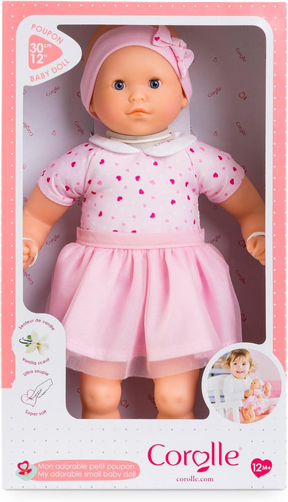 Corolle - Mijn eerste pop, mijn schattige kleine pop, harten, 30 cm, vanaf 12 maanden, 9000100810