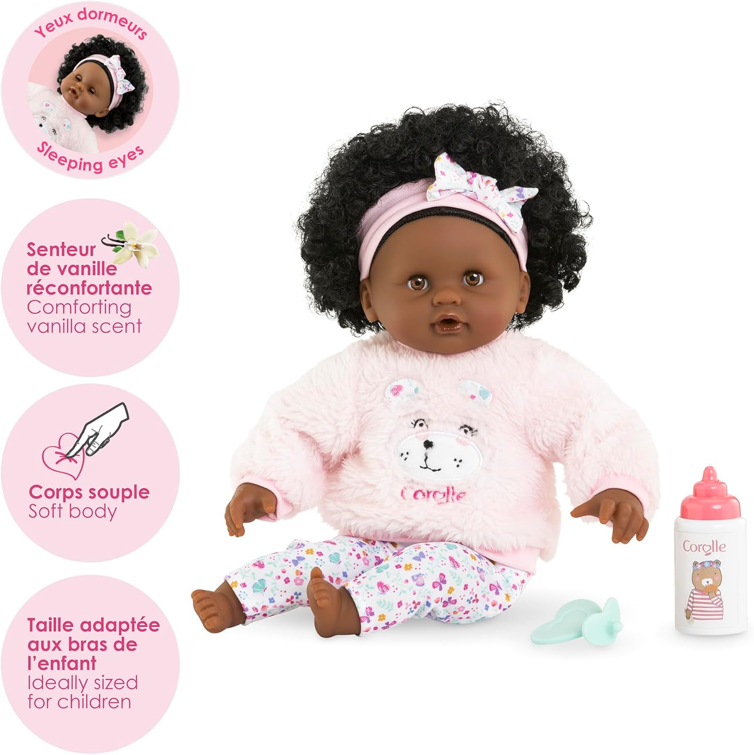 Corolle - Mijn eerste pop, Baby Calin Caroline, 30 cm, vanaf 18 maanden, 9000100820