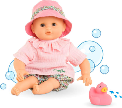 Corolle - Mijn eerste babypop, Coralie, met badspeelgoed, eend, 30 cm, vanaf 18 maanden, 9000100870