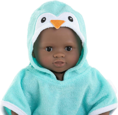 Corolle - Badcape, pinguïn, kleding, voor poppen 30 cm, vanaf 18 maanden, 9000111010