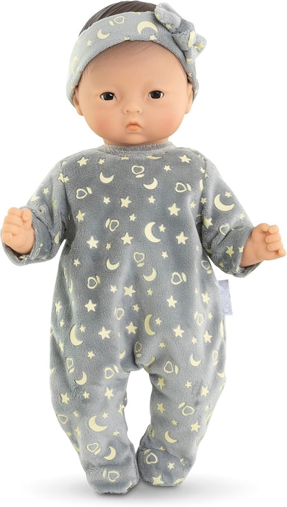 Corolle - Pyjama schijnt in de nacht en hoofdband, kleding, voor poppen 30 cm, vanaf 18 maanden, 9000111020