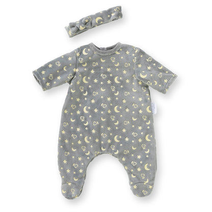 Corolle - Pyjama schijnt in de nacht en hoofdband, kleding, voor poppen 30 cm, vanaf 18 maanden, 9000111020