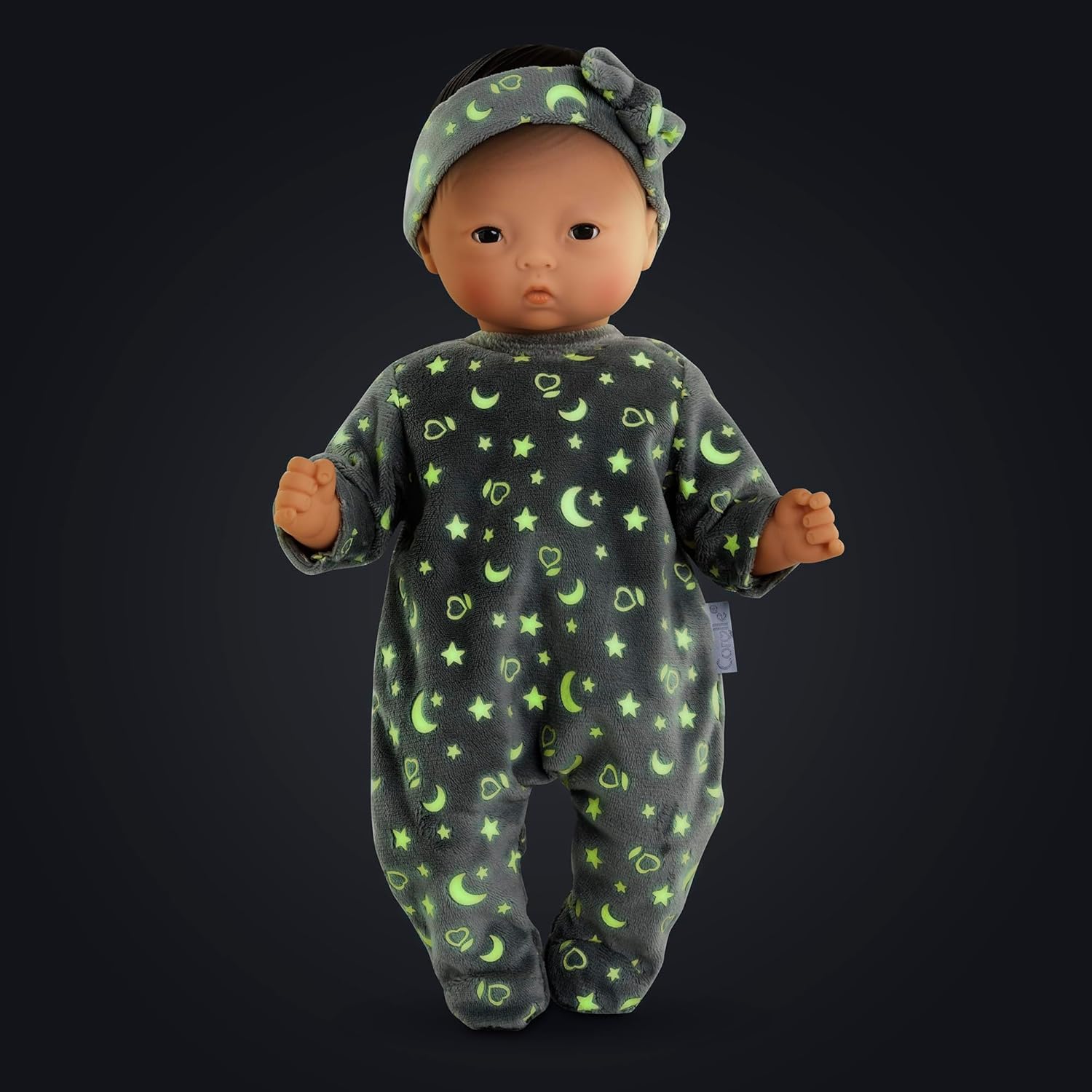 Corolle - Pyjama schijnt in de nacht en hoofdband, kleding, voor poppen 30 cm, vanaf 18 maanden, 9000111020
