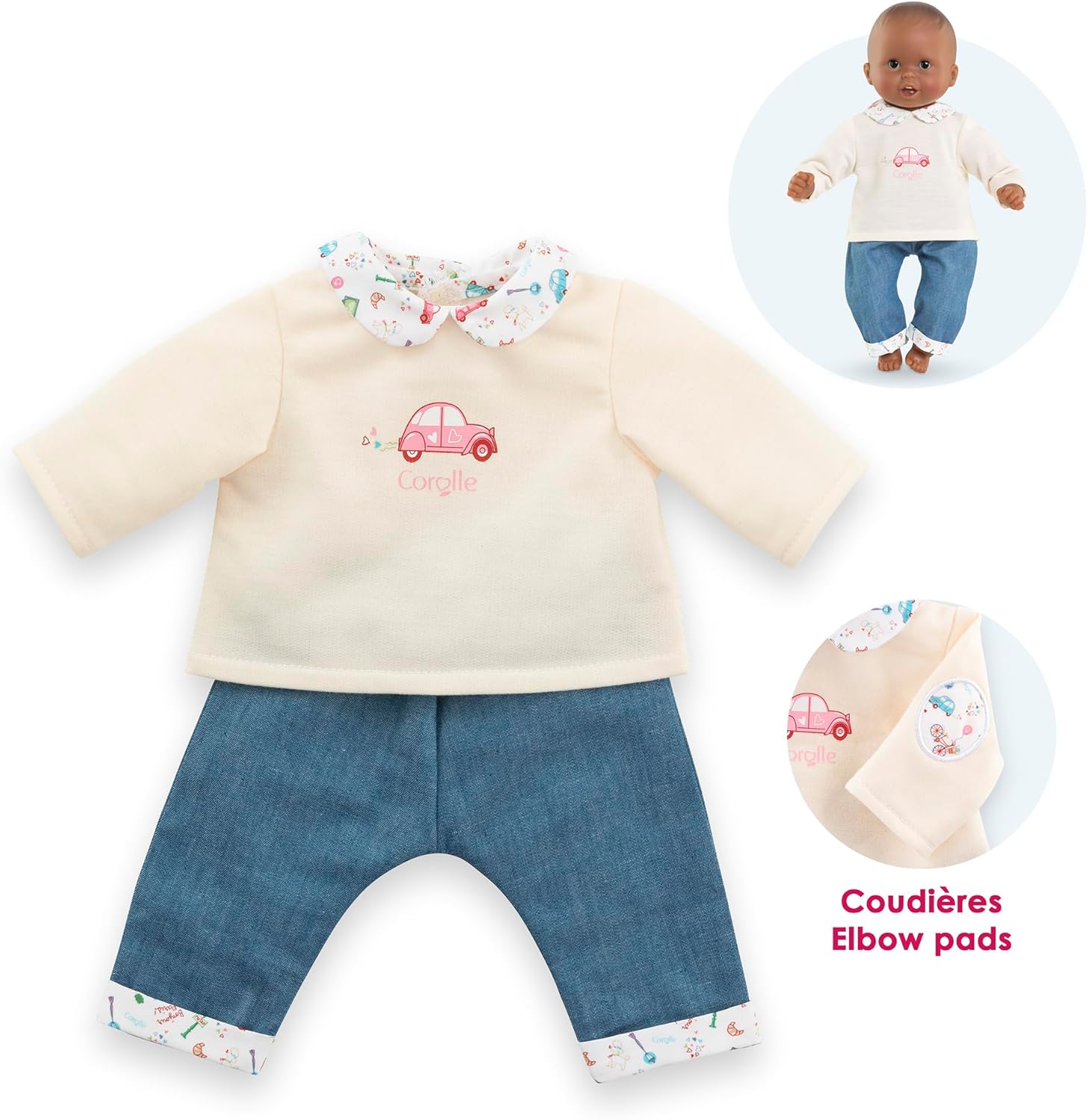 Corolle - Corolle T-Shirt en Spijkerbroek voor Babypop 30cm