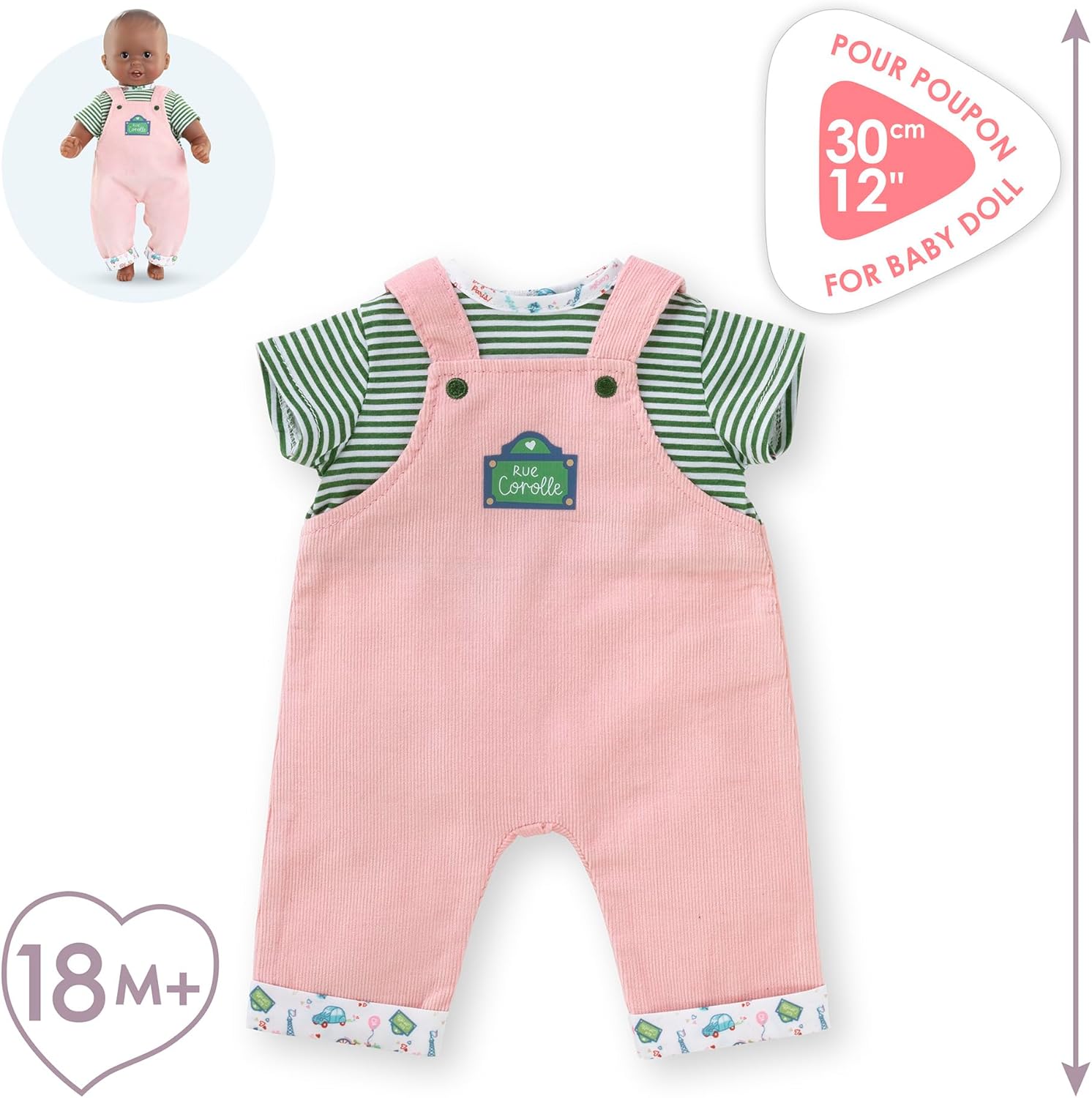 Corolle - Corolle T-Shirt en Overall voor Babypop 30cm