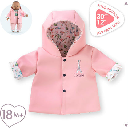 Corolle - Corolle Omkeerbare Regenjas voor Babypop 30cm