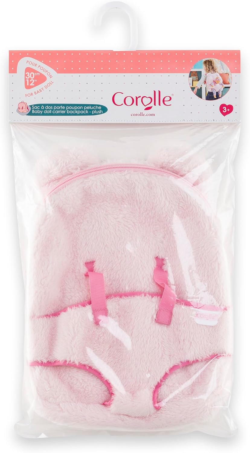 Corolle - Corolle Roze Pluche Poppen Draagrugzak 30cm