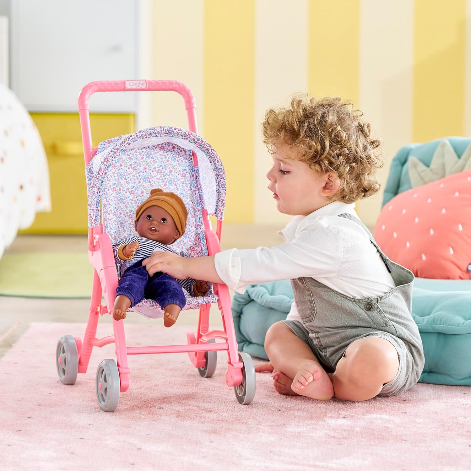 Corolle - Corolle Kinderwagen Bloemen voor Babypop 30cm
