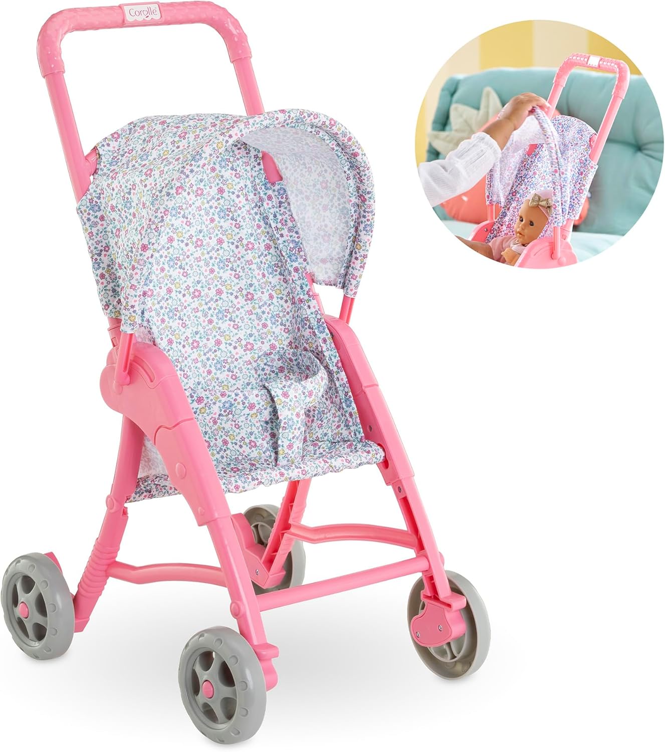Corolle - Corolle Kinderwagen Bloemen voor Babypop 30cm