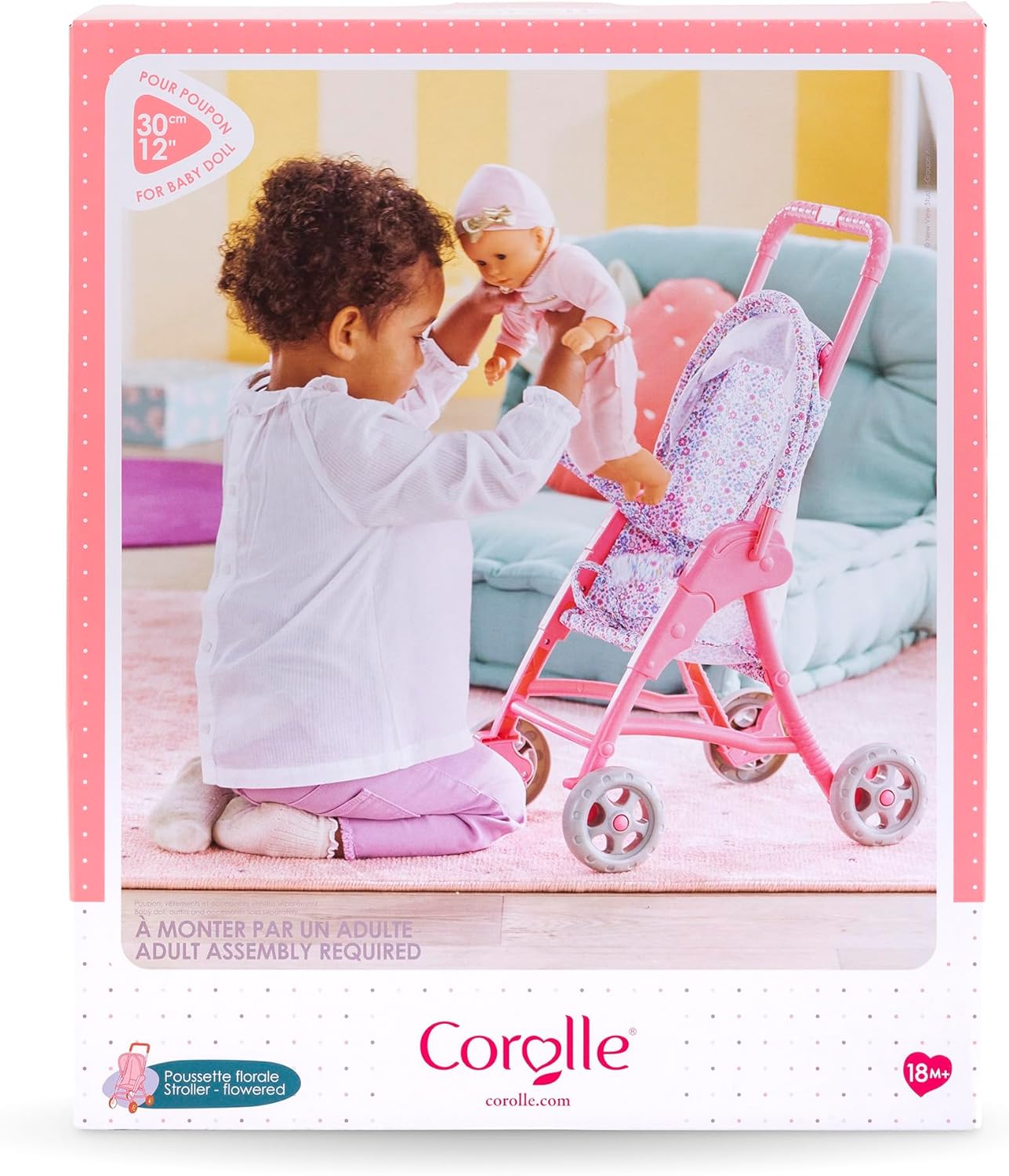Corolle - Corolle Kinderwagen Bloemen voor Babypop 30cm