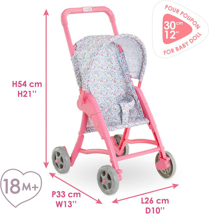Corolle - Corolle Kinderwagen Bloemen voor Babypop 30cm